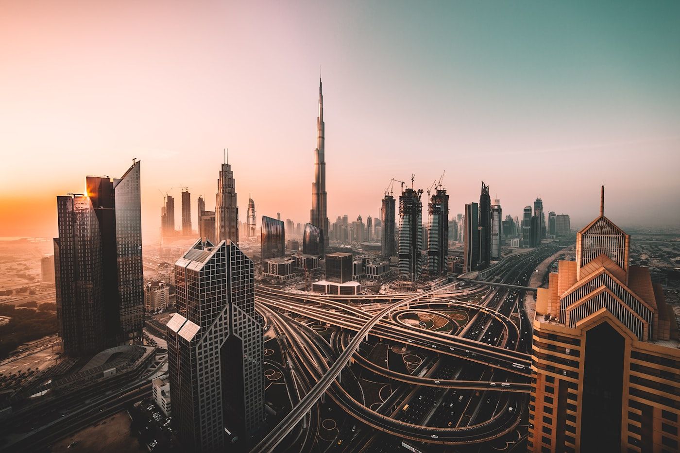 Dubai skyline business hub