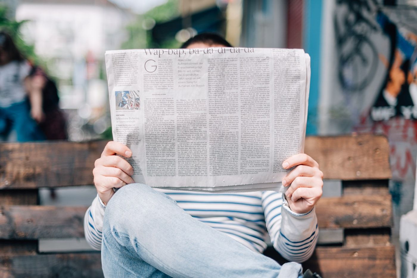 Stack of newspapers